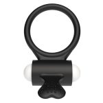 Power Clit Silicone Cockring Black - obrazek 3