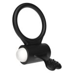 Power Clit Silicone Cockring Black - obrazek 5