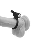 Power Clit Silicone Cockring Black - obrazek 7