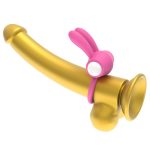 Power Clit Silicone Cockring Pink - obrazek 2
