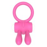 Power Clit Silicone Cockring Pink - obrazek 3