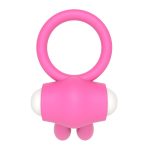 Power Clit Silicone Cockring Pink - obrazek 5