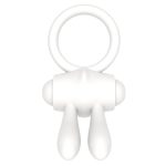 Power Clit Silicone Cockring White - obrazek 3