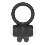 Power Clit Silicone Cockring Black - obrazek 5