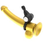 Power Clit Silicone Cockring Black - obrazek 3