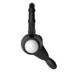 Power Clit Silicone Cockring Black - obrazek 5