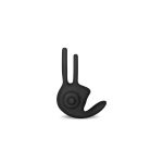 Power Clit Duo Silicone Cockring Black - obrazek 6