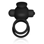 Power Clit Duo Silicone Cockring Black - obrazek 7