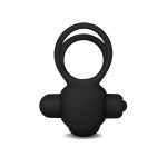 Power Clit Duo Silicone Cockring Black - obrazek 8