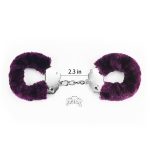 Fetish Pleasure Fluffy Handcuffs Purple - obrazek 2