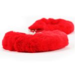 Fetish Pleasure Fluffy Handcuffs Red - obrazek 3