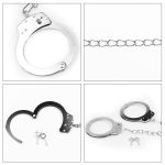 Fetish Pleasure Metal Leg Cuffs - obrazek 4