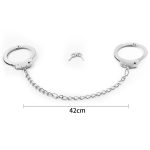 Fetish Pleasure Metal Leg Cuffs - obrazek 5