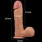 9"" Legendary King Sized Realistic Dildo - obrazek 7