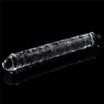 Flawless Clear Double dildo 12'' - obrazek 4