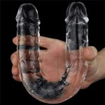 Flawless Clear Double dildo 12'' - obrazek 6