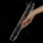Flawless Clear Double dildo 12'' - obrazek 8
