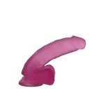 7"" Jelly Studs Crystal Dildo Medium Pink - obrazek 4