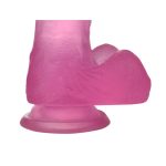 7"" Jelly Studs Crystal Dildo Medium Pink - obrazek 6