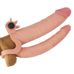 Add 1"" Pleasure X Tender Vibrating Double Penis Sleeve - obrazek 3