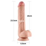 9.5'' Sliding Skin Dual Layer Dong - obrazek 3