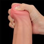 11.5'' King Sized Sliding Skin Dual Layer Dong - obrazek 9