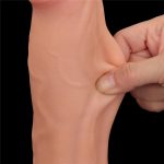 11.5'' King Sized Sliding Skin Dual Layer Dong - obrazek 18