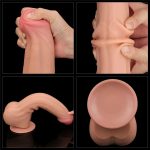 11.5'' King Sized Sliding Skin Dual Layer Dong - obrazek 21