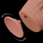 12'' King Sized Sliding Skin Dual Layer Dong - obrazek 10