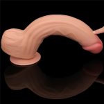 12'' King Sized Sliding Skin Dual Layer Dong - obrazek 12