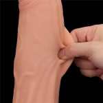 12'' King Sized Sliding Skin Dual Layer Dong - obrazek 15