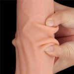12'' King Sized Sliding Skin Dual Layer Dong - obrazek 16