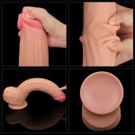 12'' King Sized Sliding Skin Dual Layer Dong - obrazek 21