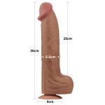 14'' King Sized Sliding Skin Dual Layer Dong Brown - obrazek 3