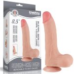 8.5'' Sliding Skin Dual Layer Dong Flesh