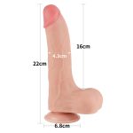 8.5'' Sliding Skin Dual Layer Dong Flesh - obrazek 2