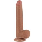 9'' Sliding Skin Dual Layer Dong Brown - obrazek 3