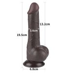 7.5'' Sliding Skin Dual Layer Dong Black - obrazek 2
