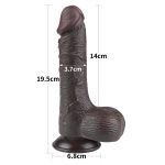 7.5'' Sliding Skin Dual Layer Dong Black - obrazek 2