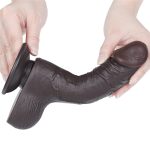 7.5'' Sliding Skin Dual Layer Dong Black - obrazek 5