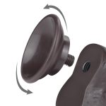 8'' Sliding Skin Dual Layer Dong Black - obrazek 7