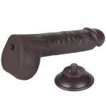 9.5'' Sliding Skin Dual Layer Dong Black - obrazek 8