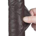 9.5'' Sliding Skin Dual Layer Dong Black - obrazek 9