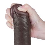 9.5'' Sliding Skin Dual Layer Dong Black - obrazek 10