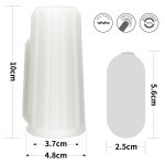 Vibrating Ridge Knights Ring (White) - obrazek 2