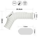 Vibrating Wave Knights Ring with Scrotum Sleeve (White) - obrazek 2