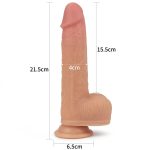 8.5"" Dual layered Silicone Rotating Nature Cock Anthony - obrazek 2