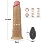8.0'' Dual Layered Platinum Silicone Rotator - obrazek 2