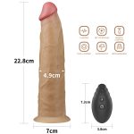 9.0'' Dual Layered Platinum Silicone Rotator - obrazek 2