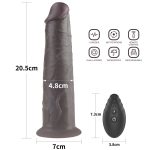 8.0'' Dual Layered Platinum Silicone Rotator - obrazek 2
